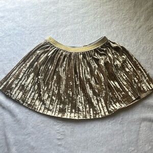 Okie Dokie Girl's Elastic Waist Skirt Size 3T‎ Taupe Crush Velvet Velour
